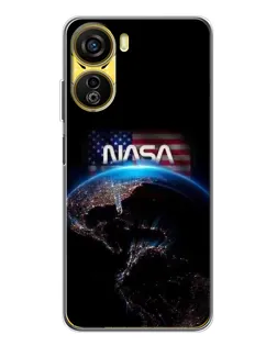 Чехол для ZTE Nubia Neo 5G с картинкой «Земля из космоса NASA»