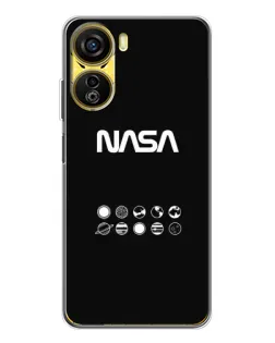 Чехол для ZTE Nubia Neo 5G с картинкой «NASA — технический принт»