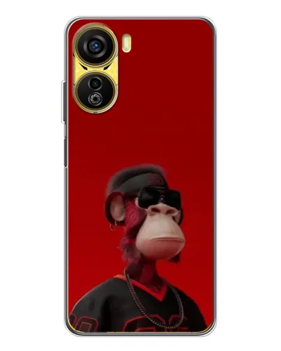 Чехол для ZTE Nubia Neo 5G с картинкой «Bored Ape в красном» Чехол для ZTE Nubia Neo 5G с картинкой «Bored Ape в красном»