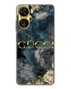 Чехол для ZTE Nubia Neo 5G с картинкой «Абстрактные цветы Gucci»