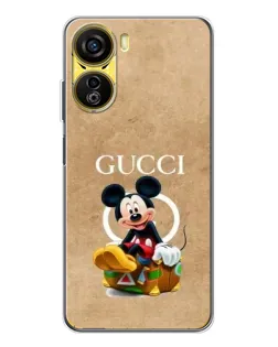 Чехол для ZTE Nubia Neo 5G с картинкой «Микки Маус Gucci — крафт»