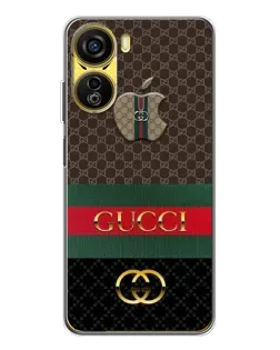 Чехол для ZTE Nubia Neo 5G с картинкой «Gucci — брендированный десерт»
