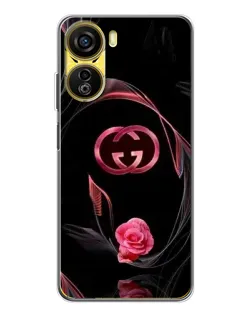 Чехол для ZTE Nubia Neo 5G с картинкой «Gucci — неоновая роза»