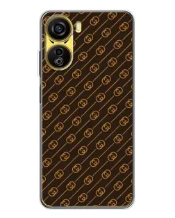 Чехол для ZTE Nubia Neo 5G с картинкой «Gucci — золотые диагонали»