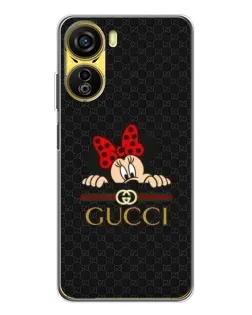 Чехол для ZTE Nubia Neo 5G с картинкой «Минни Маус Gucci — черный»