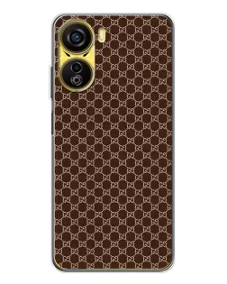 Чехол для ZTE Nubia Neo 5G с картинкой «Gucci — шоколадная сетка»
