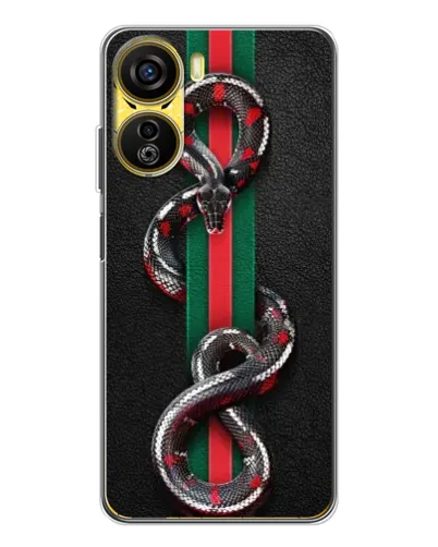 Чехол для ZTE Nubia Neo 5G с картинкой «Gucci — змея на полосе» Чехол для ZTE Nubia Neo 5G с картинкой «Gucci — змея на полосе»