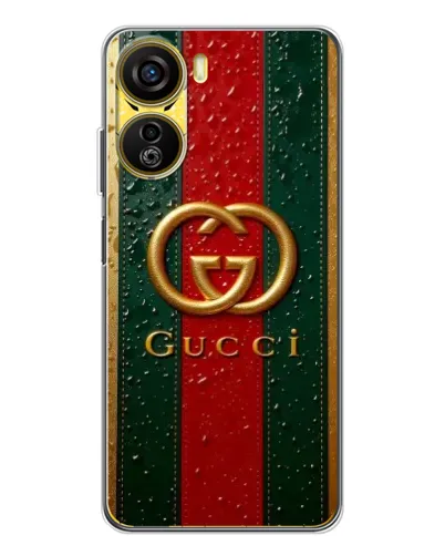 Чехол для ZTE Nubia Neo 5G с картинкой «Gucci — фирменная полоса и золото» Чехол для ZTE Nubia Neo 5G с картинкой «Gucci — фирменная полоса и золото»