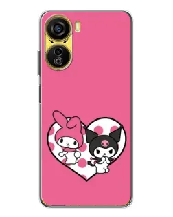 Чехол для ZTE Nubia Neo 5G с картинкой «Kuromi и My Melody»