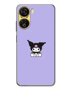 Чехол для ZTE Nubia Neo 5G с картинкой «Kuromi — фиолетовый минимализм»