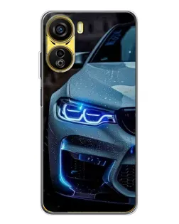 Чехол для ZTE Nubia Neo 5G с картинкой «Взгляд BMW с синими фарами»