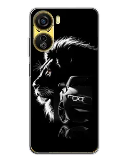 Чехол для ZTE Nubia Neo 5G с картинкой «BMW и лев»