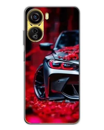 Чехол для ZTE Nubia Neo 5G с картинкой «Спортивная BMW и цветы» Чехол для ZTE Nubia Neo 5G с картинкой «Спортивная BMW и цветы»
