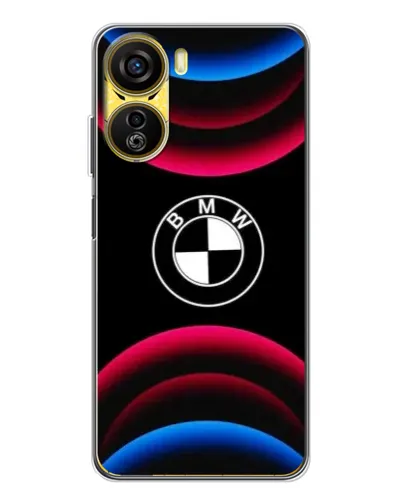 Чехол для ZTE Nubia Neo 5G с картинкой «Логотип BMW и неоновые дуги» Чехол для ZTE Nubia Neo 5G с картинкой «Логотип BMW и неоновые дуги»