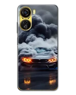 Чехол для ZTE Nubia Neo 5G с картинкой «BMW в дыму»