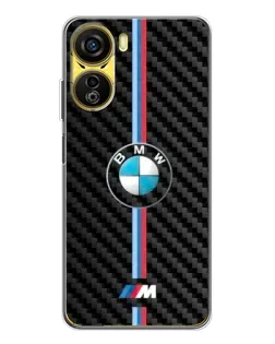 Чехол для ZTE Nubia Neo 5G с картинкой «Эмблема BMW и карбон»