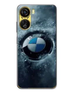 Чехол для ZTE Nubia Neo 5G с картинкой «Логотип BMW — лед»