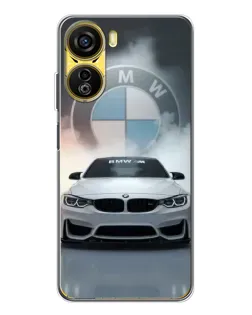 Чехол для ZTE Nubia Neo 5G с картинкой «BMW в белом дыму»