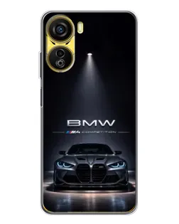 Чехол для ZTE Nubia Neo 5G с картинкой «BMW сквозь ночной город»
