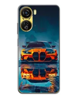 Чехол для ZTE Nubia Neo 5G с картинкой «BMW — золотая эмблема»