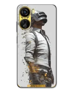 Чехол для ZTE Nubia Neo 5G с картинкой «PUBG — боец в пыли»