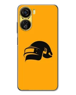 Чехол для ZTE Nubia Neo 5G с картинкой «PUBG — золотой шлем»