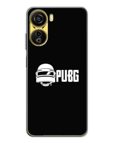 Чехол для ZTE Nubia Neo 5G с картинкой «PUBG — классический лого»