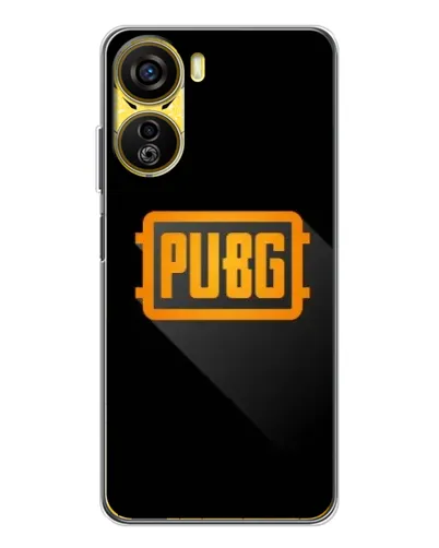 Чехол для ZTE Nubia Neo 5G с картинкой «PUBG — рамка лого»
