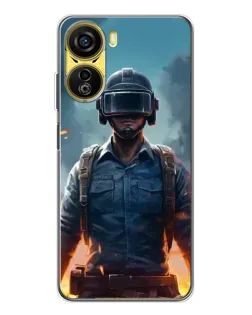 Чехол для ZTE Nubia Neo 5G с картинкой «PUBG — реалистичный герой»