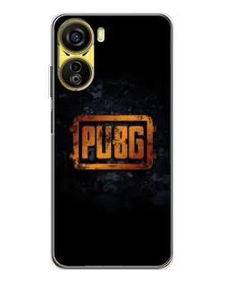 Чехол для ZTE Nubia Neo 5G с картинкой «PUBG — золотой логотип»