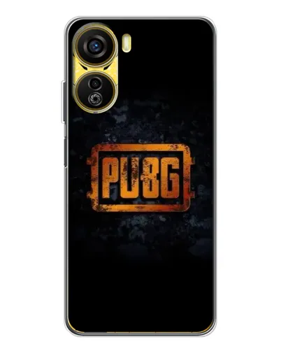 Чехол для ZTE Nubia Neo 5G с картинкой «PUBG — золотой логотип»