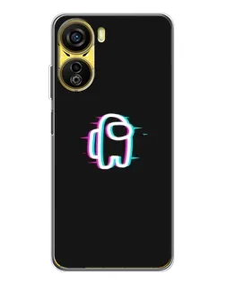 Чехол для ZTE Nubia Neo 5G с картинкой «Among Us неон»