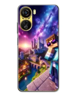 Чехол для ZTE Nubia Neo 5G с картинкой «Стив и космос» Чехол для ZTE Nubia Neo 5G с картинкой «Стив и космос»