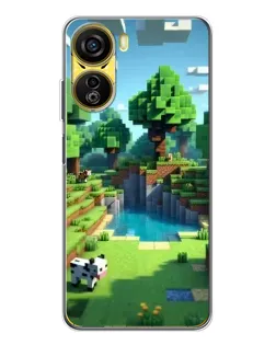 Чехол для ZTE Nubia Neo 5G с картинкой «Minecraft летний день»