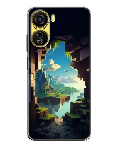 Чехол для ZTE Nubia Neo 5G с картинкой «Вид из пещеры»