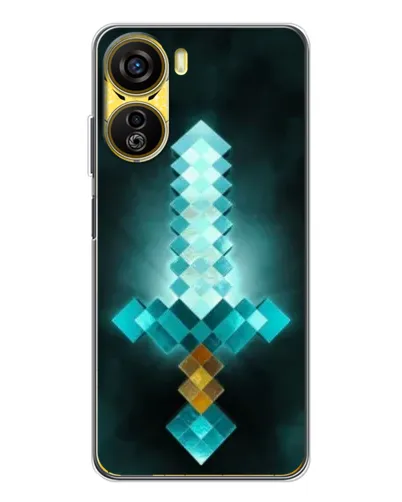 Чехол для ZTE Nubia Neo 5G с картинкой «Алмазный меч неон»