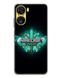 Чехол для ZTE Nubia Neo 5G с картинкой «Minecraft Diamond лого»