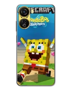 Чохол для ZTE Nubia Neo 5G з картинкою «Губка Боб Minecraft»