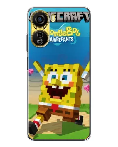 Чохол для ZTE Nubia Neo 5G з картинкою «Губка Боб Minecraft» Чохол для ZTE Nubia Neo 5G з картинкою «Губка Боб Minecraft»