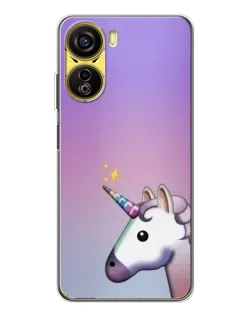 Чехол для ZTE Nubia Neo 5G с картинкой «Единорог градиент»