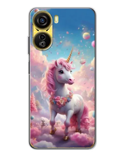 Чохол для ZTE Nubia Neo 5G з картинкою «Єдиноріг серед хмар»