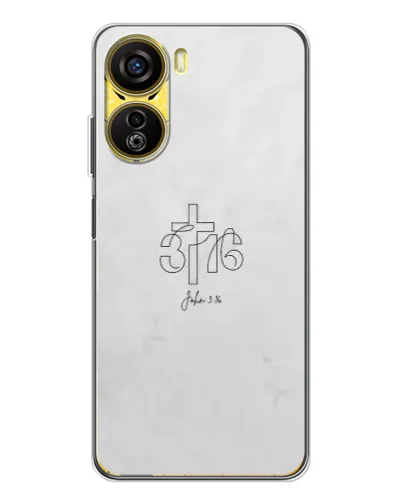 Чехол для ZTE Nubia Neo 5G с картинкой «Иоанна 3:16 Крест»