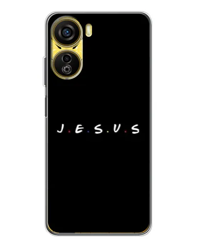 Чехол для ZTE Nubia Neo 5G с картинкой «Точки веры J.E.S.U.S.»