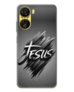 Чехол для ZTE Nubia Neo 5G с картинкой «Надпись Jesus Graffiti»