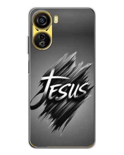 Чехол для ZTE Nubia Neo 5G с картинкой «Надпись Jesus Graffiti»
