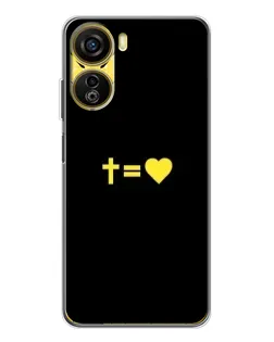 Чехол для ZTE Nubia Neo 5G с картинкой «Сердце и Крест»