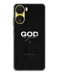 Чехол для ZTE Nubia Neo 5G с картинкой «GOD — Бог над всем»