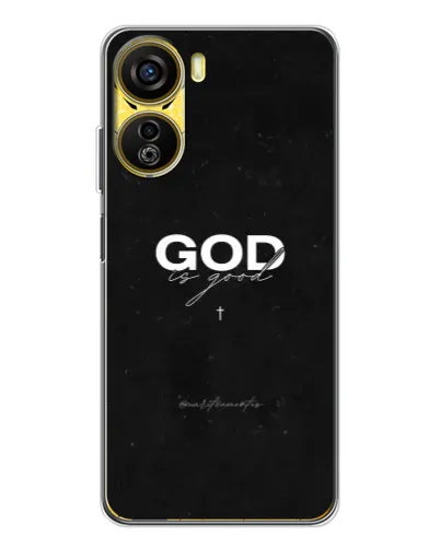 Чехол для ZTE Nubia Neo 5G с картинкой «GOD — Бог над всем»