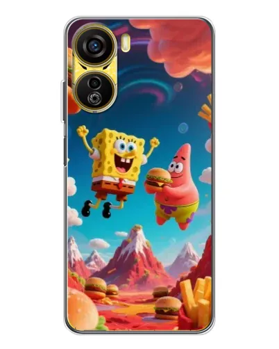 Чехол для ZTE Nubia Neo 5G с картинкой «Космический фастфуд» Чехол для ZTE Nubia Neo 5G с картинкой «Космический фастфуд»