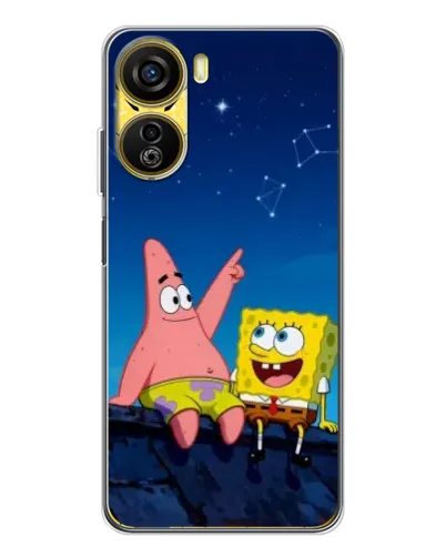 Чехол для ZTE Nubia Neo 5G с картинкой «Губка Боб и Патрик ночью» Чехол для ZTE Nubia Neo 5G с картинкой «Губка Боб и Патрик ночью»